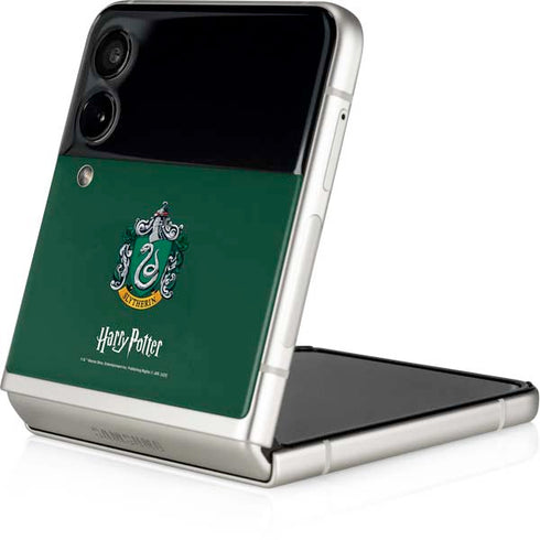 Wizarding World Harry Potter Slytherin House Crest Galaxy Z Flip4 5G Skin